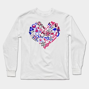 Love Physics. Love Science. Long Sleeve T-Shirt